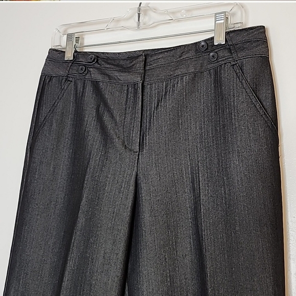 Larry Levine Suit Slacks Dress Pants Stretch Sheen Tailor Office Trouser Summer - Picture 1 of 13